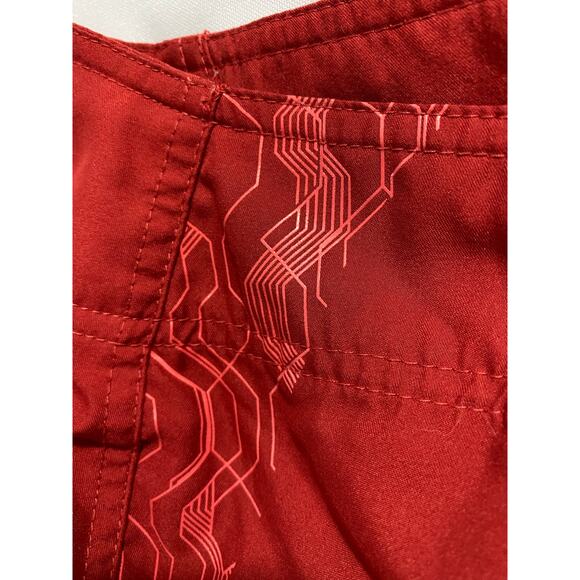 The North Face Shorts Size 30 Red Drawstring Pocket Outdoor Hiking Activewear - Picture 9 of 10